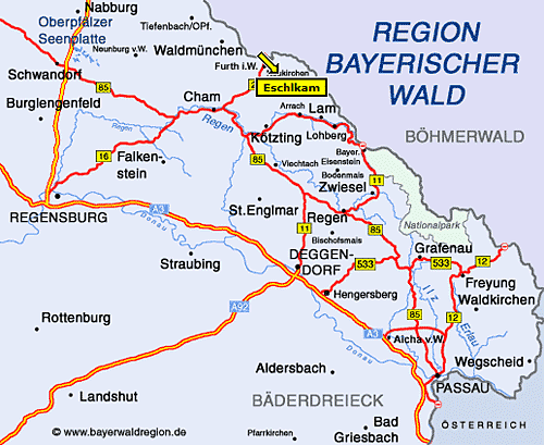 Urlaub in Bayern an der tschechischen Grenze